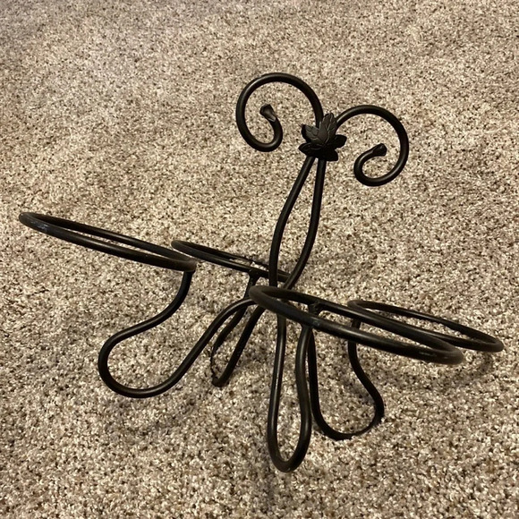 LONGABERGER Wrought Iron 4 Dessert Bowl Caddy, EUC - Picture 4 of 4